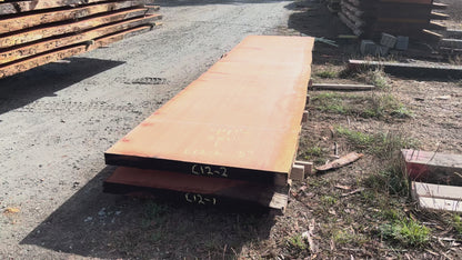 Giant Sequoia Live Edge Slab – 16.75' x 44.5" x 3" – Old Growth, Air-Dried – #C12-2