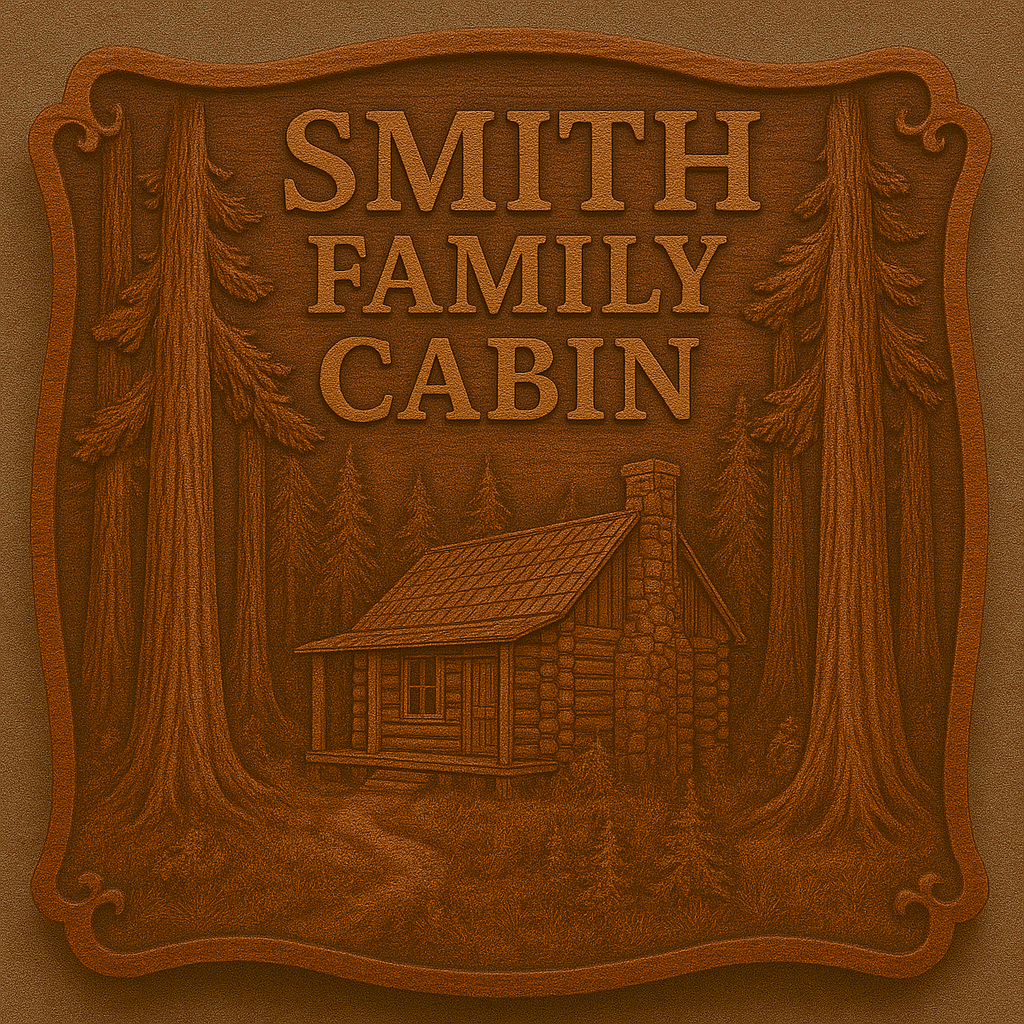 Custom Home Sign/Plaque, Old Growth Giant Sequoia