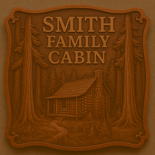 Custom Home Sign/Plaque, Old Growth Giant Sequoia